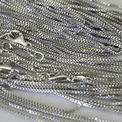 Catena veneziana rodiata pesante