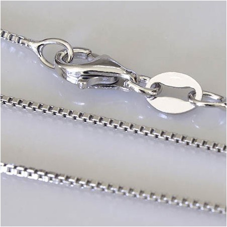 Catena veneziana rodiata pesante