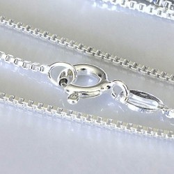 Catena veneziana argentata cm.40