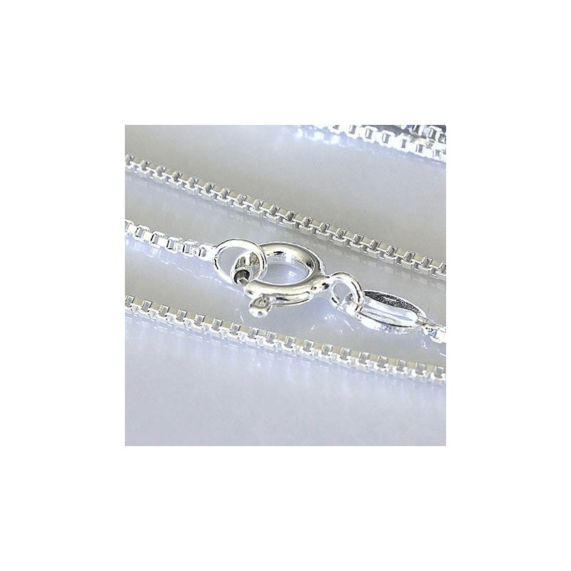 Catena veneziana argentata cm.45