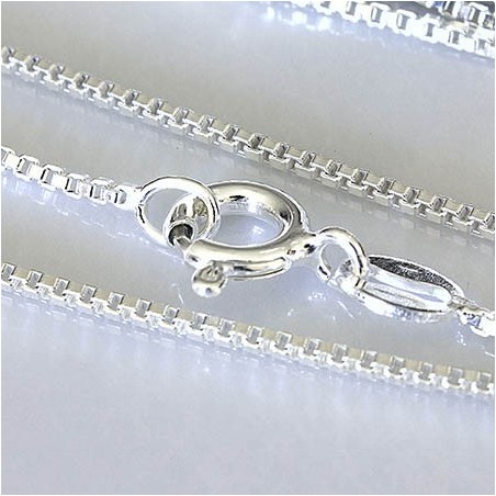 Catena veneziana argentata cm.45