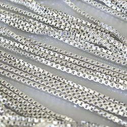 Catena veneziana argentata cm.50