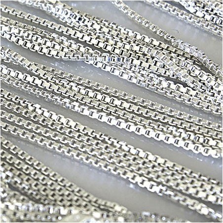 Catena veneziana argentata cm.50