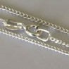 Catena gourmette argentata cm.45