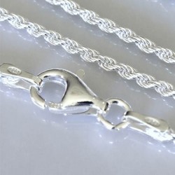 Catena cordina argentata cm.40