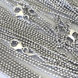 Catena microsfere sfaccettate cm.40