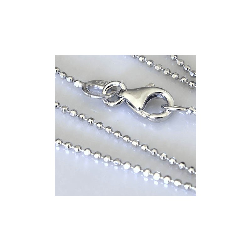 Catena microsfere sfaccettate cm.50