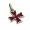 Croce templare smaltata piccola