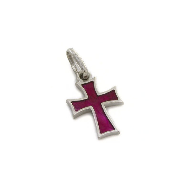 Croce templare smaltata piccola