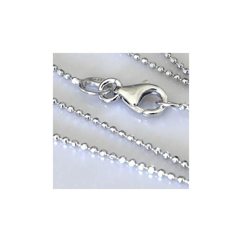 Catena microsfere sfaccettate cm.45