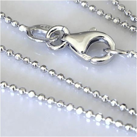 Catena microsfere sfaccettate cm.45