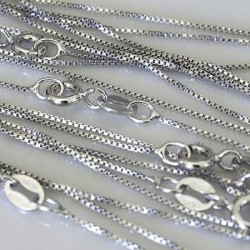 Catena veneziana rodiata leggera