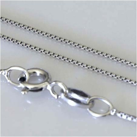 Catena veneziana rodiata leggera