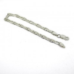 Bracciale maglia pinzetta schiacciata