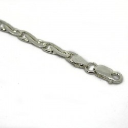 Bracciale maglia pinzetta schiacciata