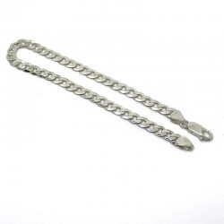 Bracciale uomo gourmette piatta mm.5