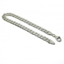 Bracciale uomo gourmette piatta mm.6