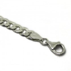 Bracciale uomo gourmette piatta mm.6