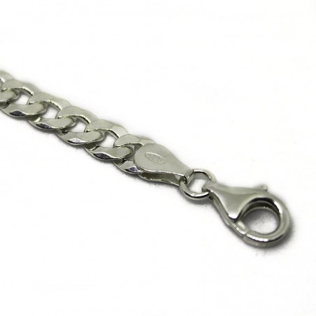 Bracciale uomo gourmette piatta mm.6