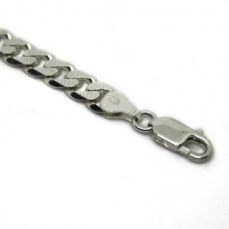 Bracciale uomo gourmette rigata