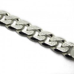 Bracciale uomo gourmette rigata