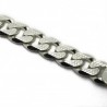 Bracciale uomo gourmette rigata