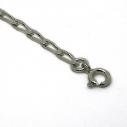 Bracciale gourmette allungata mm.3