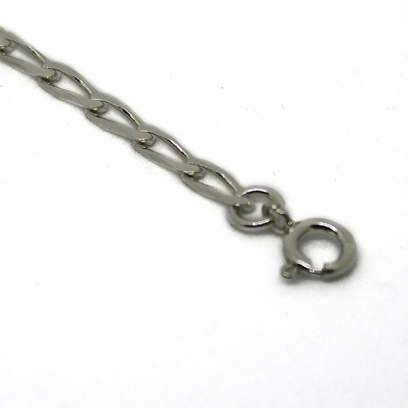 Bracciale gourmette allungata mm.3