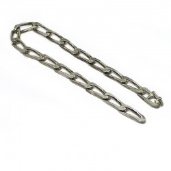 Bracciale gourmette allungata mm.6