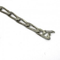 Bracciale gourmette allungata mm.6