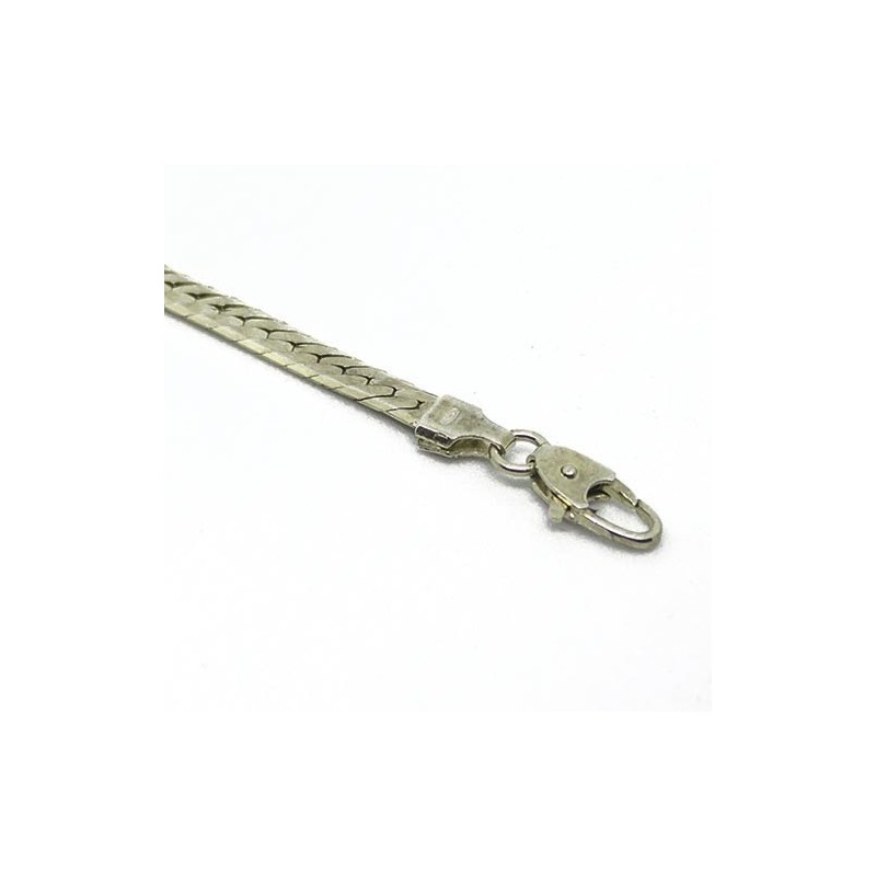 Bracciale donna gourmette schiacciata diamantata