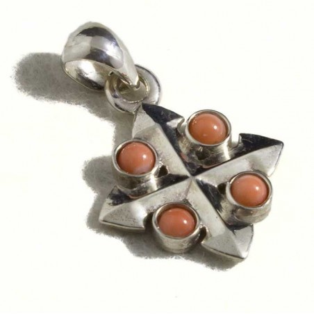 Croce lanceolata corallo rosa