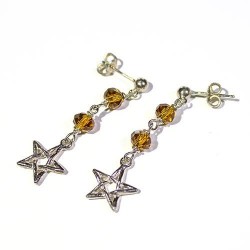 Orecchini pendenti stella celtica