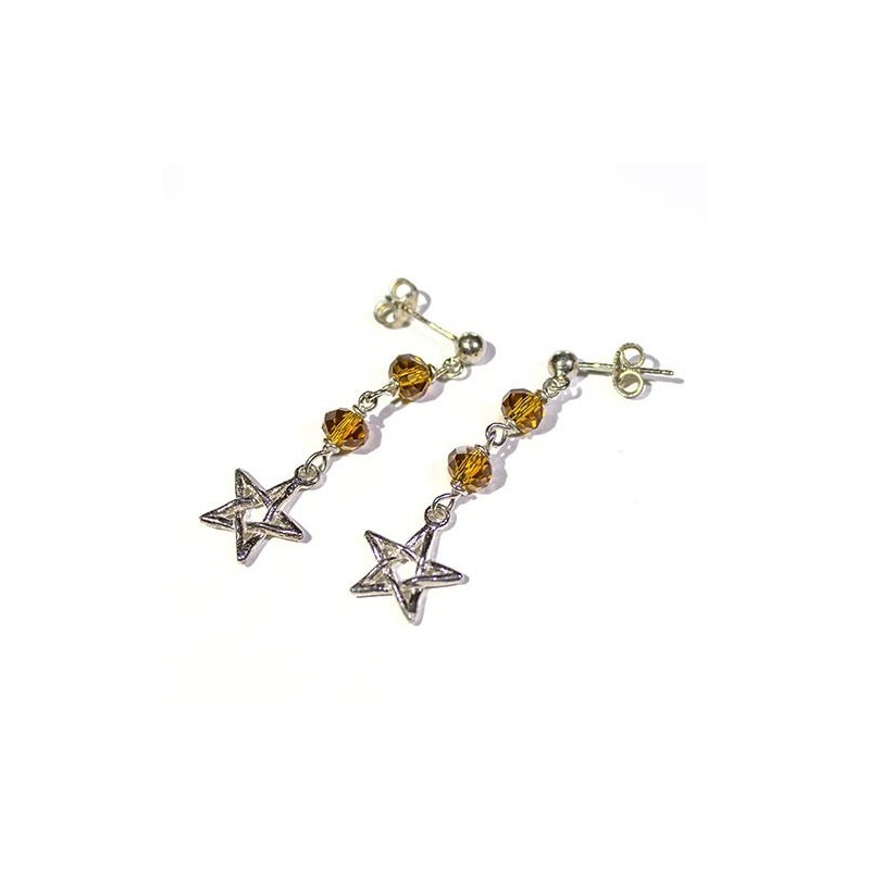 Orecchini pendenti stella celtica