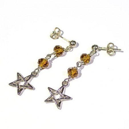 Orecchini pendenti stella celtica