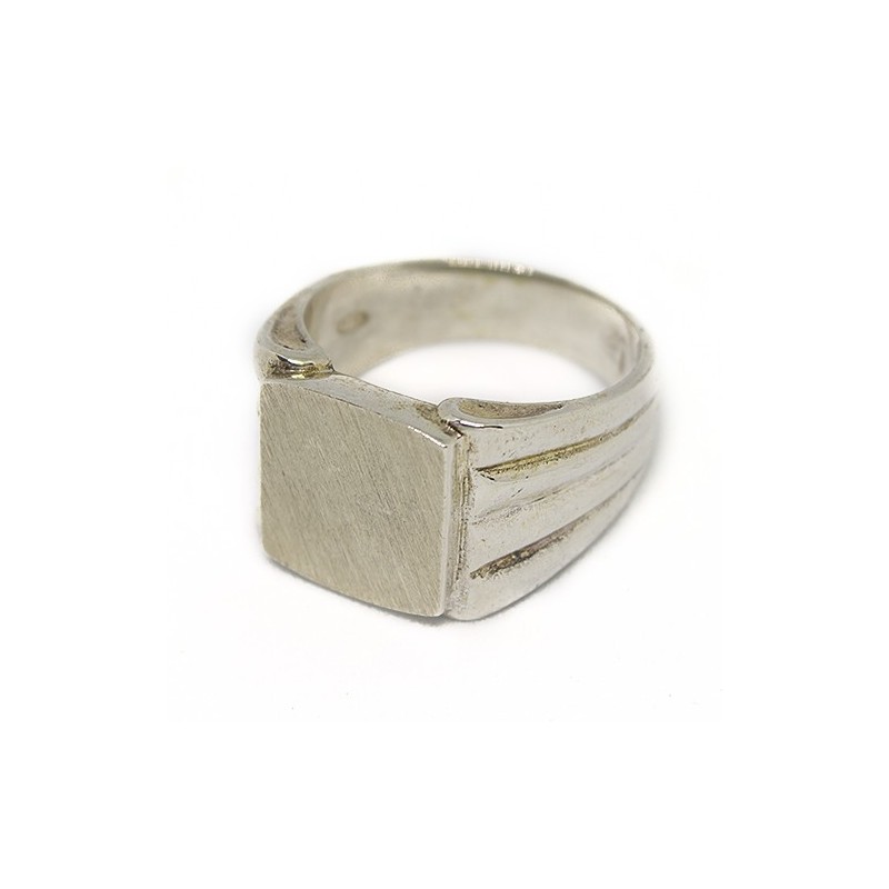Anello uomo fascia rigata 12x13