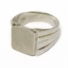 Anello uomo fascia rigata 12x13
