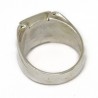 Anello uomo fascia rigata 12x13