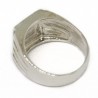 Anello uomo fascia rigata 14x15