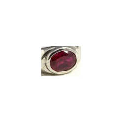 Anello inciso con pietra ovale