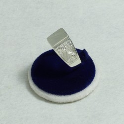 Anello uomo inciso rettangolare