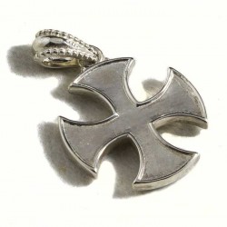 Croce templare smaltata con lapislazzuli