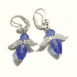 Orecchini a goccia con quarzo azzurro