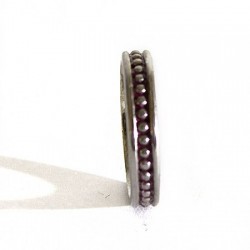 Fedina con microsfere, smalto rosso