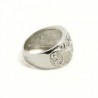 Anello donna inciso con fiori