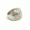Anello donna inciso con fiori