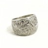 Anello donna inciso con rose