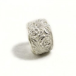 Anello donna inciso con rose