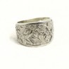 Anello donna inciso con stelle alpine