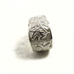 Anello donna inciso con stelle alpine